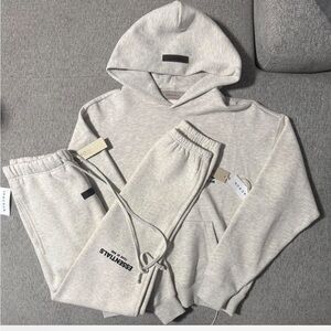 Essentials Kids Light Gray Jogger Set